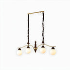 Kitchen Modern Brown Glass Globe Island Pendant Light