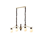 Kitchen Modern Brown Glass Globe Island Pendant Light