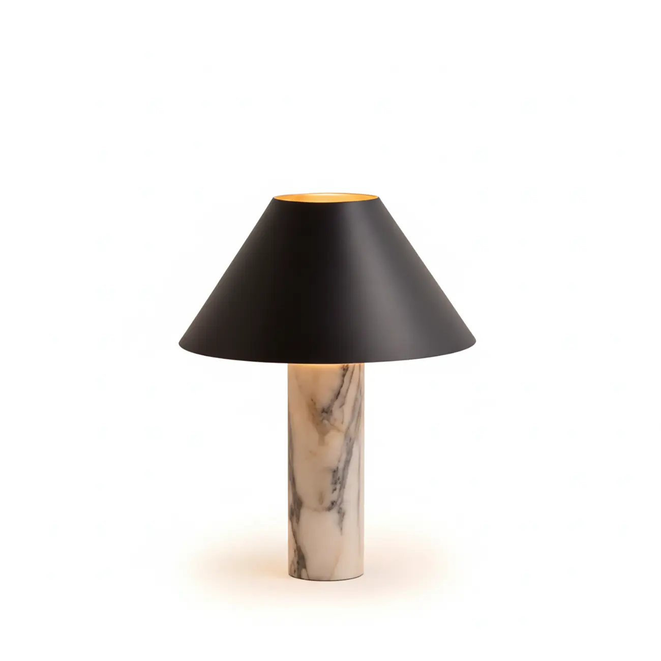 Modern Calacatta Marble LED Table Lamp For Bedroom