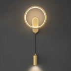 Modern 2-Light LED Wall Sconce 3-Gear Dimming for Living Room
