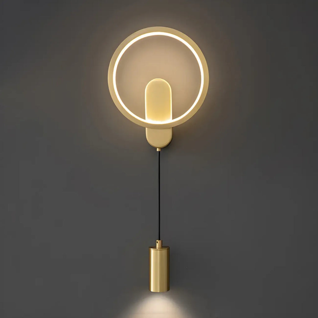 Modern 2-Light LED Wall Sconce 3-Gear Dimming for Living Room