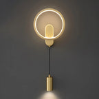 Modern 2-Light LED Wall Sconce 3-Gear Dimming for Living Room