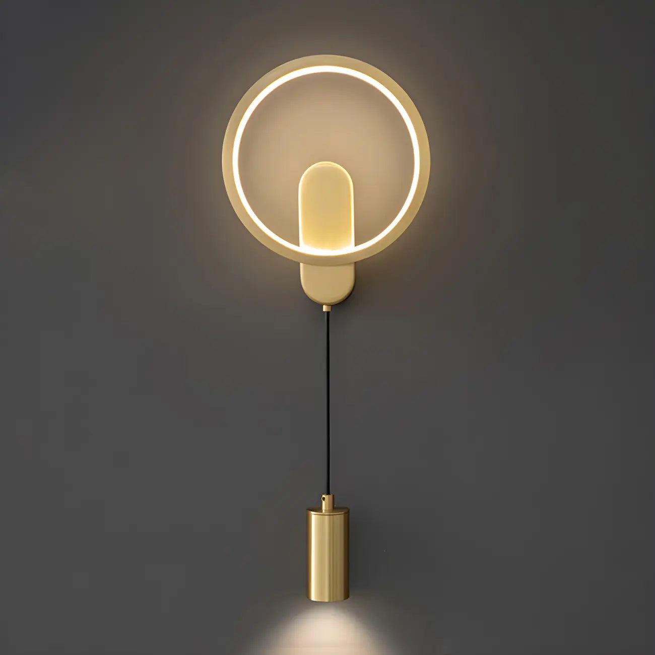 Modern 2-Light LED Wall Sconce 3-Gear Dimming for Living Room