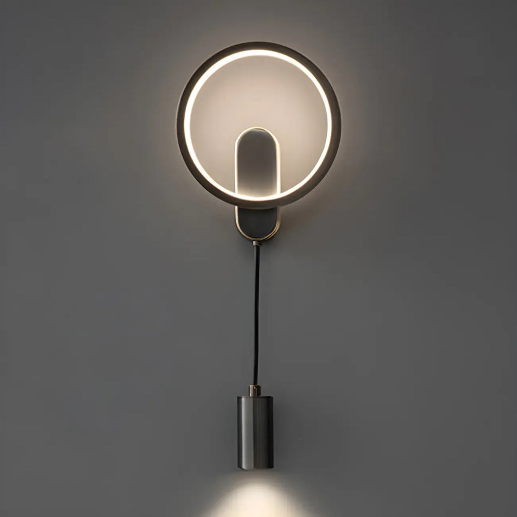 Modern 2-Light LED Wall Sconce 3-Gear Dimming for Living Room