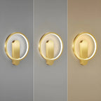 Modern 2-Light LED Wall Sconce 3-Gear Dimming for Living Room