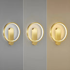Modern 2-Light LED Wall Sconce 3-Gear Dimming for Living Room