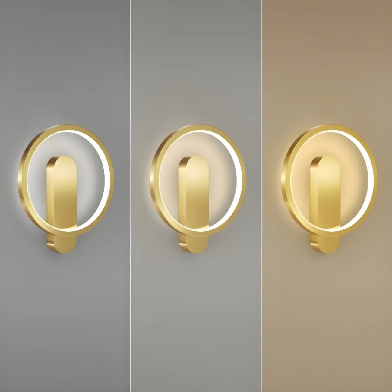 Modern 2-Light LED Wall Sconce 3-Gear Dimming for Living Room
