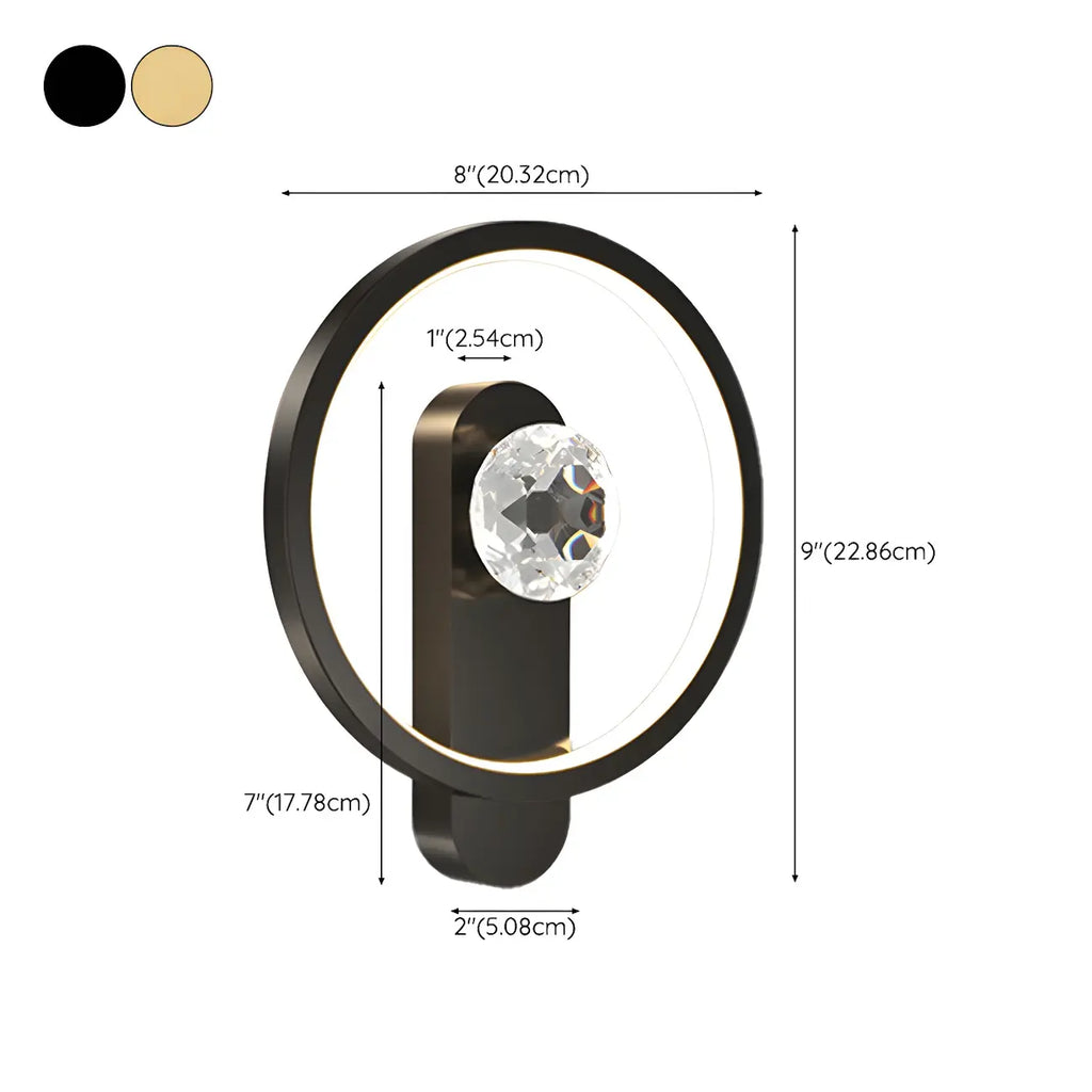 Modern 2-Light LED Wall Sconce 3-Gear Dimming for Living Room