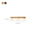 White Globe Glass Natural Wood Flush Mount Ceiling Light