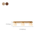 White Globe Glass Natural Wood Flush Mount Ceiling Light