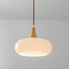 3-Light Drum Glass Island Pendant Light Modern Glass for Kitchen