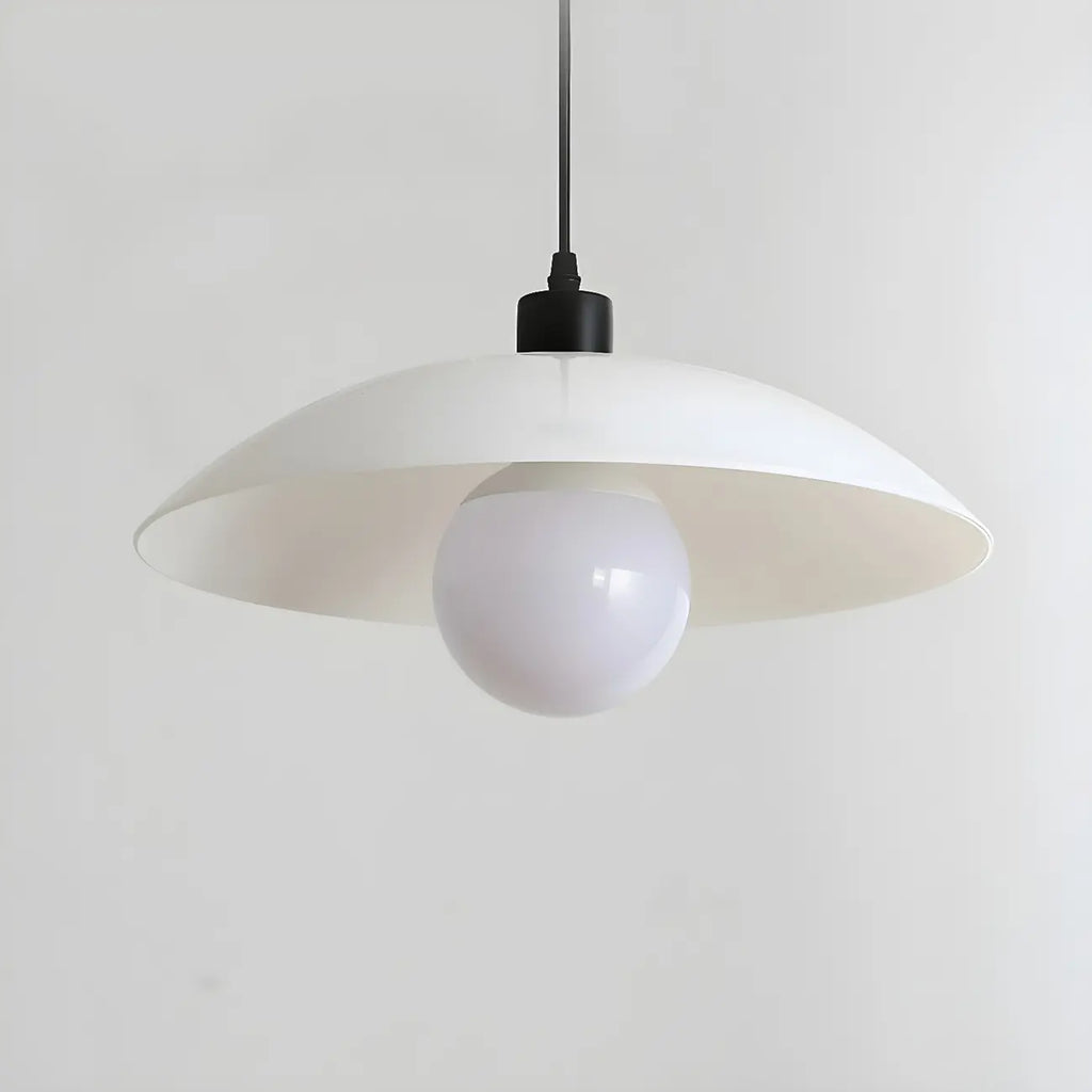 Modern Black Glass Barn LED Island Pendant Light for Kitchen