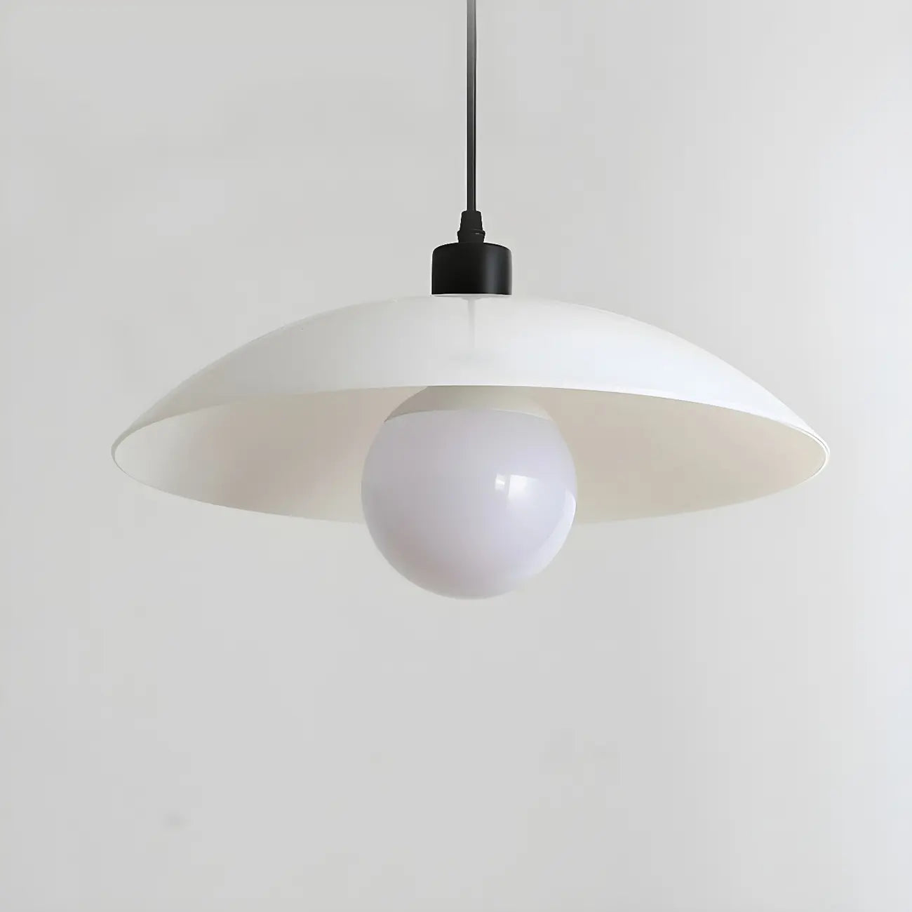 Modern Black Glass Barn LED Island Pendant Light for Kitchen
