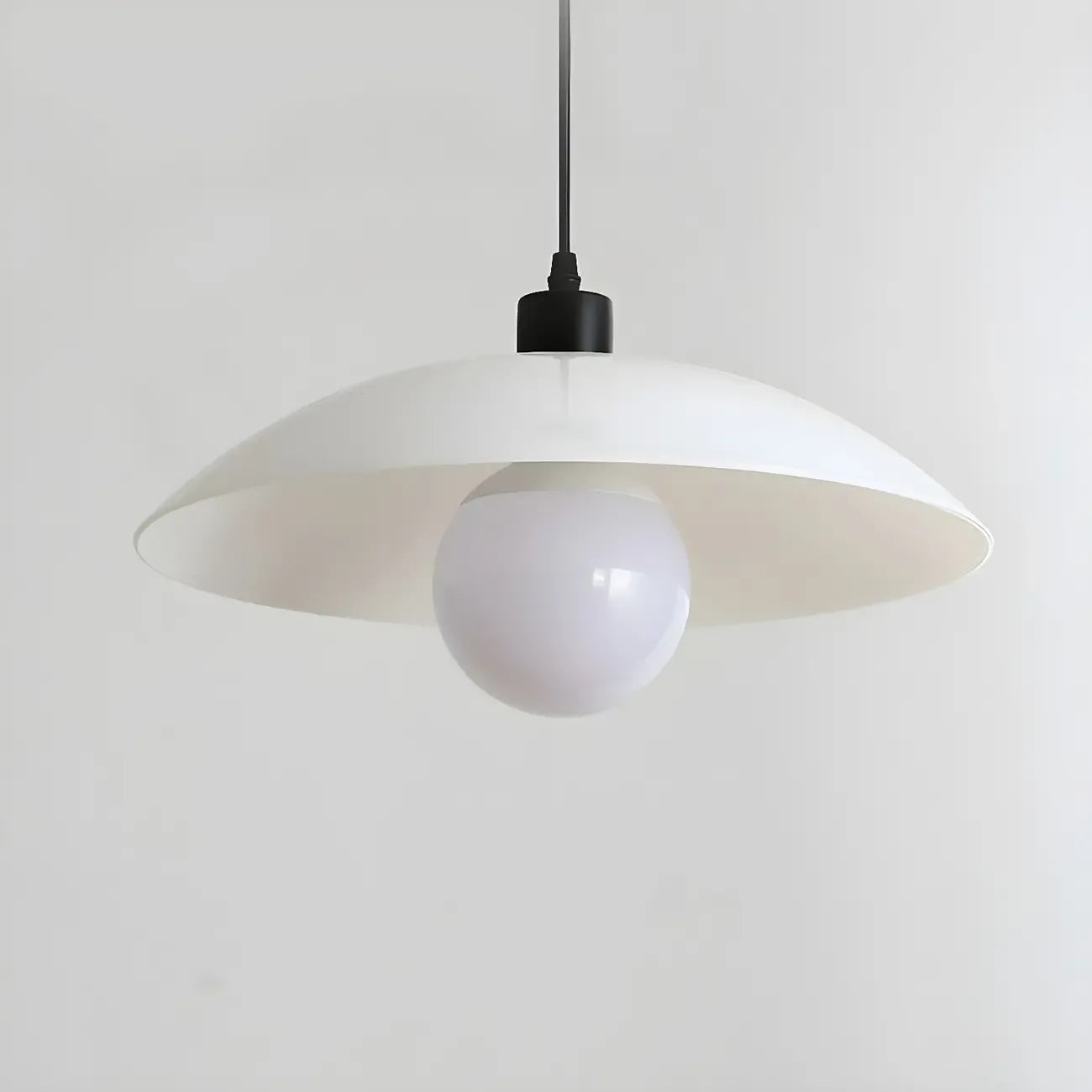 Modern Black Glass Barn LED Island Pendant Light for Kitchen