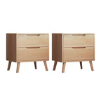 Scandinavian Drawer Storage Wooden 2 drawer Nightstand