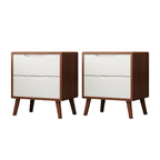 Scandinavian Drawer Storage Wooden 2 drawer Nightstand