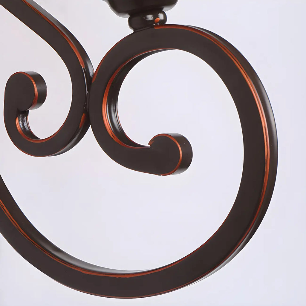 Vintage Bronze LED Wall Sconce with Frosted Glass Shade