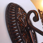 Vintage Bronze LED Wall Sconce with Frosted Glass Shade