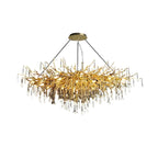 Luxury Crystal Gold Island Pendant Light for Kitchen