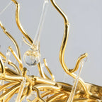 Luxury Crystal Gold Island Pendant Light for Kitchen
