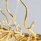 Luxury Crystal Gold Island Pendant Light for Kitchen
