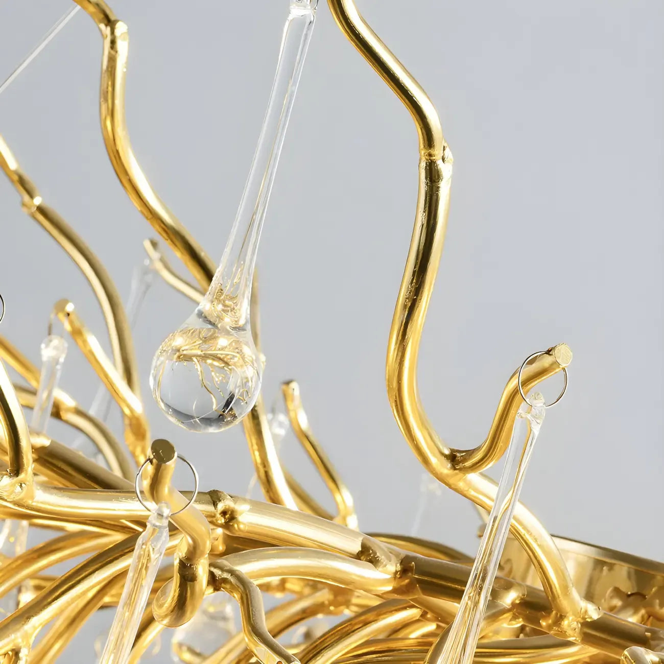 Luxury Crystal Gold Island Pendant Light for Kitchen