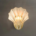 Artistic Glass Gold Shell Wall Sconce