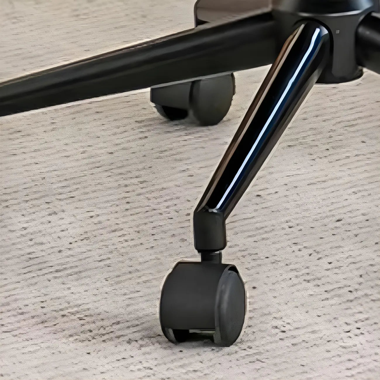 Modern Brown Leather Swivel Low-Back Office Chair