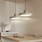 Modern Beige Stone Adjustable Pendant Light
