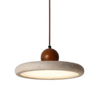Modern Beige Stone Adjustable Pendant Light