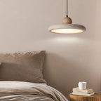 Modern Beige Stone Adjustable Pendant Light