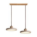 Modern Beige Stone Adjustable Pendant Light