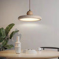 Modern Beige Stone Adjustable Pendant Light
