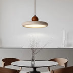 Modern Beige Stone Adjustable Pendant Light