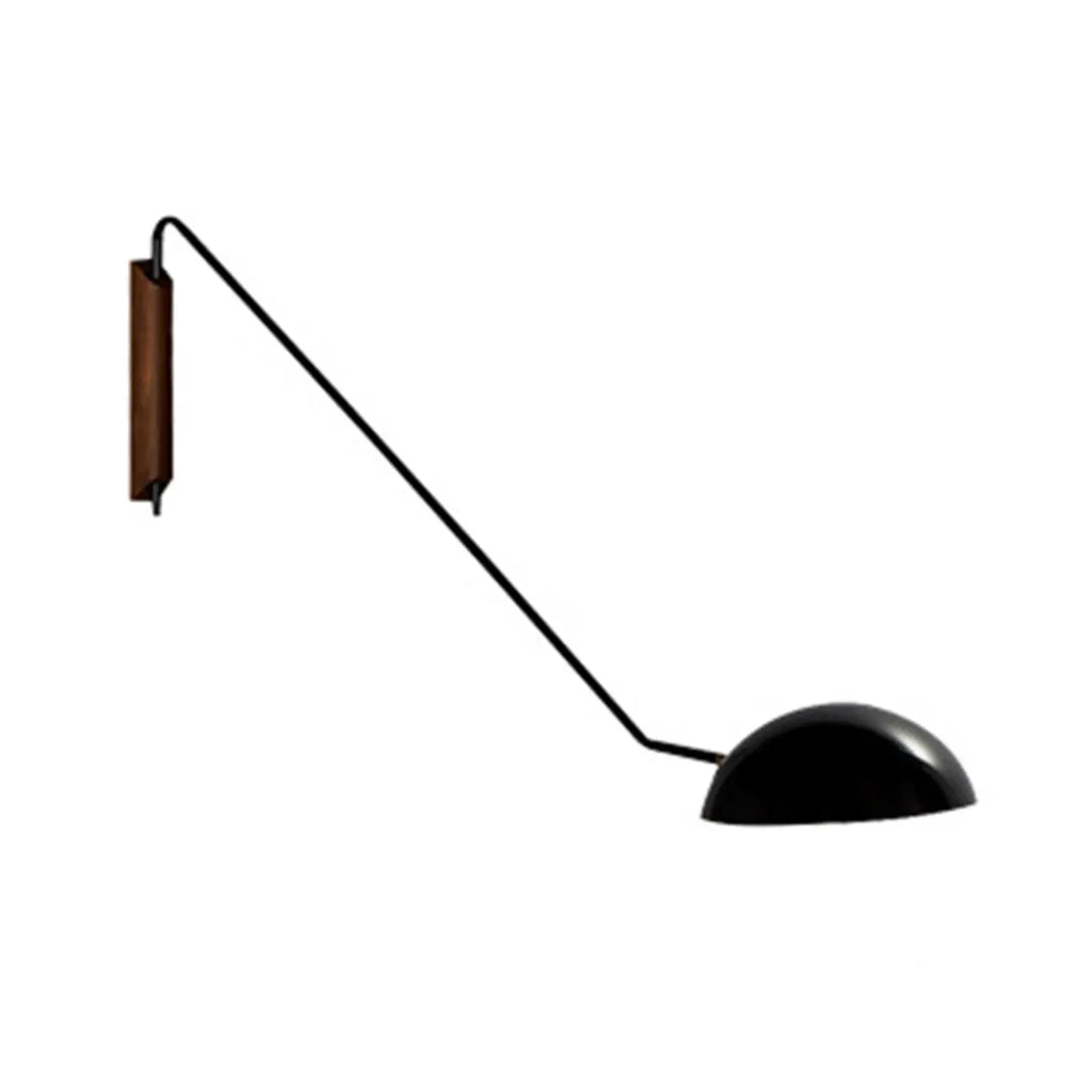Rounded Dome Metal Simplicity 1-Light Swing Arm Wall Light