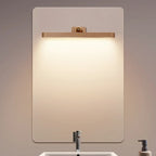 Minimalist Natural Wood Straight LED Vanity Light
