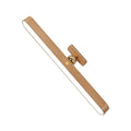 Minimalist Natural Wood Straight LED Vanity Light