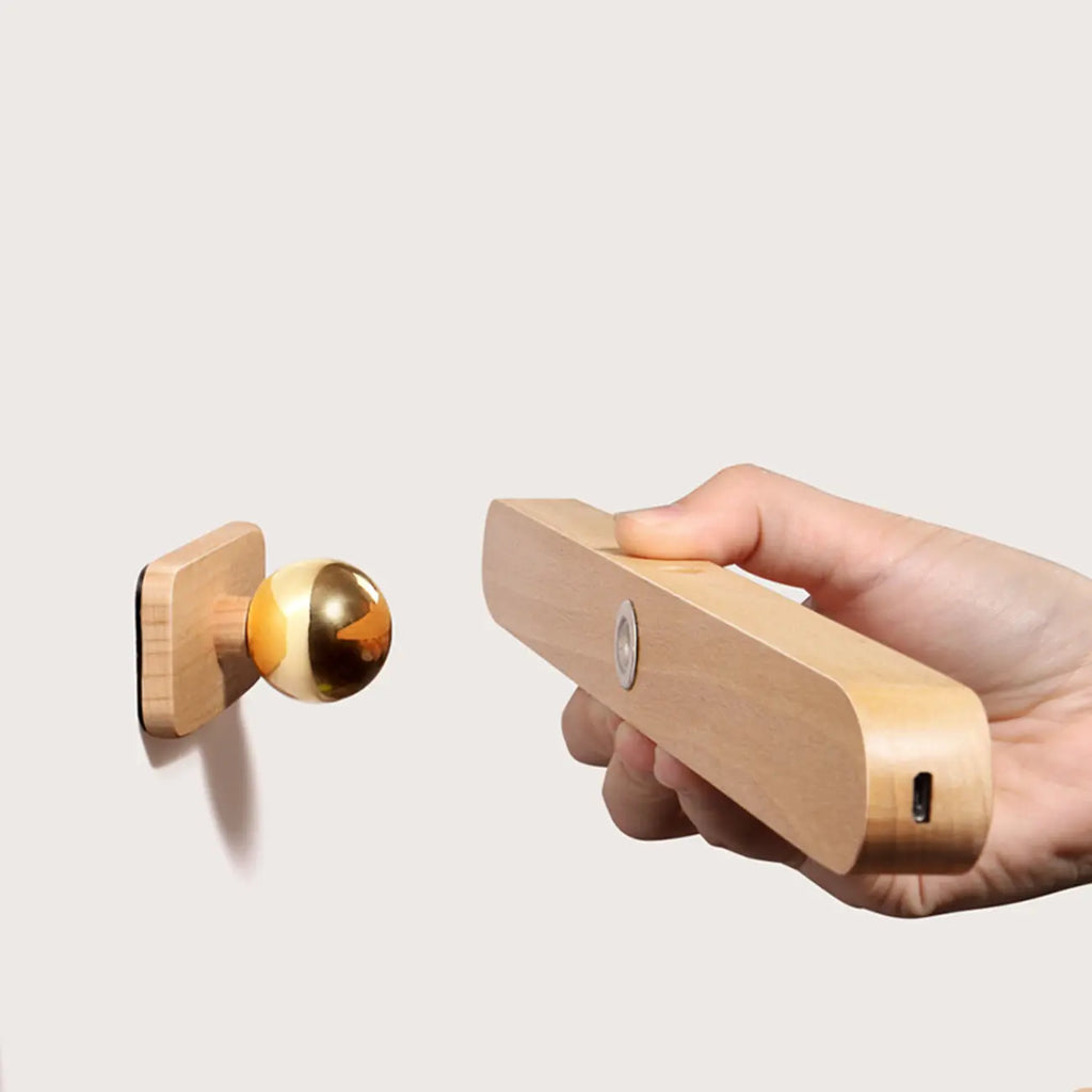 Minimalist Natural Wood Straight LED Vanity Light