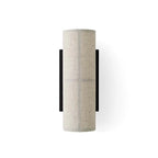 Modern Linen Beige Cylinder Wall Sconce with Switch
