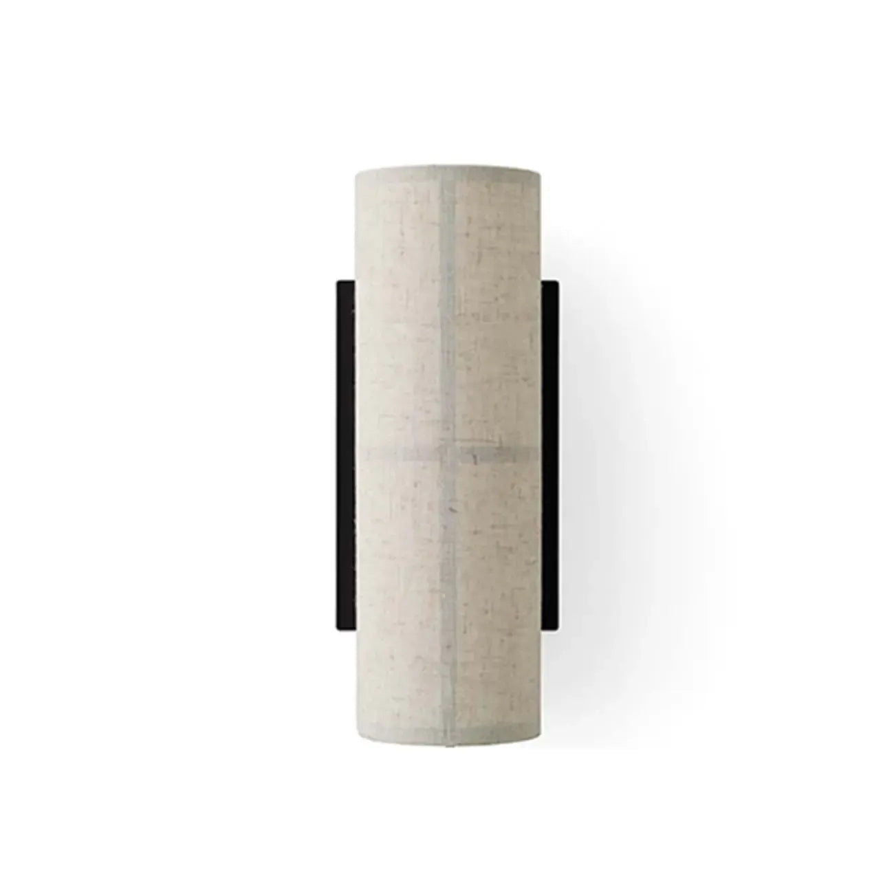 Modern Linen Beige Cylinder Wall Sconce with Switch
