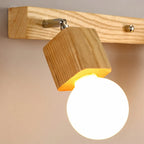 3-Light Modern Wooden Linear LED Vanity Lights