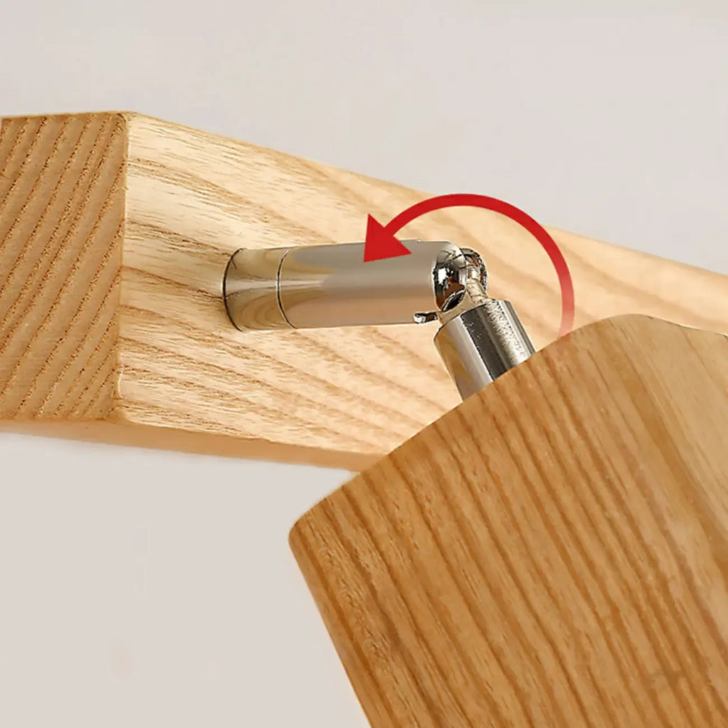 3-Light Modern Wooden Linear LED Vanity Lights