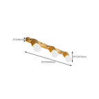 3-Light Modern Wooden Linear LED Vanity Lights