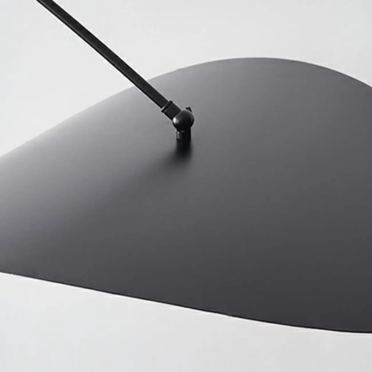 63 Modern Black Gold Metal Arc Floor Lamp with Balance Arm