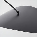 63 Modern Black Gold Metal Arc Floor Lamp with Balance Arm