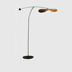 63 Modern Black Gold Metal Arc Floor Lamp with Balance Arm