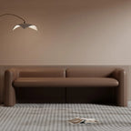 Modern Genuine Leather Cushioned Bedroom Bench