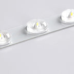 Walnut Wood Floral LED Flush Mount Ceiling Light