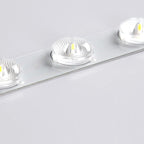 Walnut Wood Floral LED Flush Mount Ceiling Light