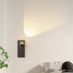 360¡ã Rotatable Transparent Glass Metal Round Reading Wall Lamp